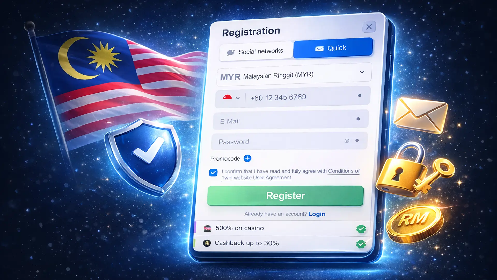 how to create the 1win account Simple steps on how to create 1win online game account for casino in Malaysia